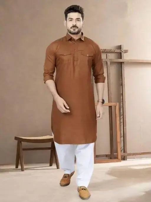 Mandarin Kurta Pathani